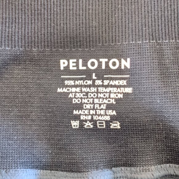 NWT Peloton Seamless Leggings Women's Large Blue Cycling Athletic HO121 Logo - Picture 6 of 9